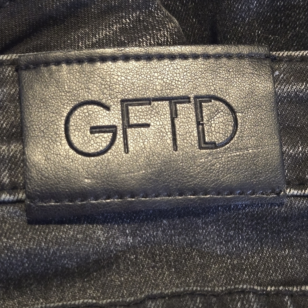 GFTD Mens Black Colorful Graffiti Painted Distressed Landon Denim Jeans 36 - Picture 10 of 16